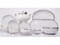 Holdfény Étkészlet 26 részes Platina csíkkal 