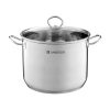 Ambition Acero magas fazék üveg fedővel 22 cm/6.8 l