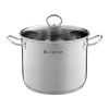 Ambition Acero magas fazék üveg fedővel 34 cm 22.3 l
