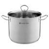 Ambition Acero magas fazék üveg fedővel 24 cm/8.4 l